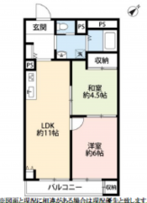 船橋市本町、マンションの間取り画像です