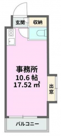 船橋市湊町、マンションの間取り画像です