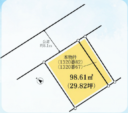 船橋市金杉、土地の間取り画像です