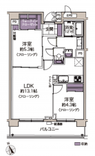 船橋市西船、マンションの間取り画像です