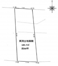 船橋市北本町、土地の間取り画像です
