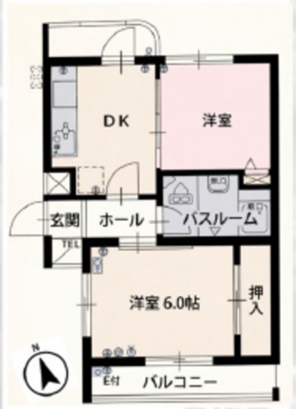 、マンションの間取り画像です