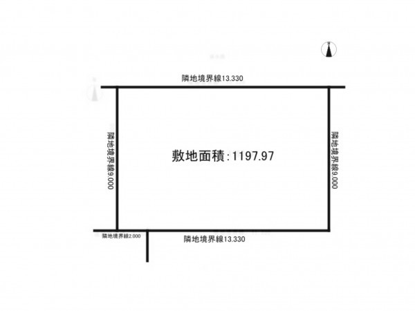 吉川市栄町、土地の間取り画像です