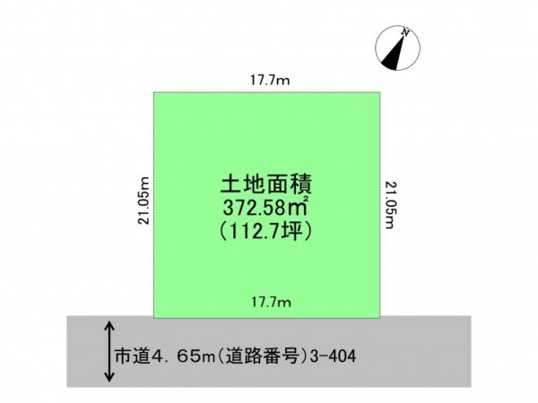吉川市大字上笹塚、土地の間取り画像です