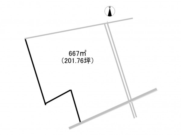 吉川市大字上内川、土地の間取り画像です