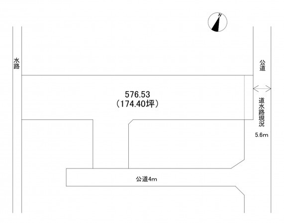 吉川市大字川藤、土地の間取り画像です