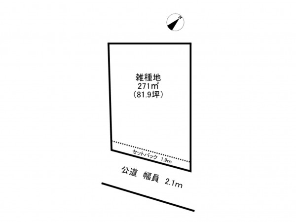 吉川市大字川藤、土地の間取り画像です