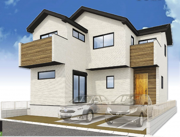 三郷市早稲田、新築一戸建ての画像です