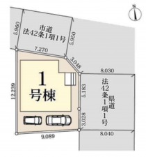 三郷市早稲田、新築一戸建ての画像です