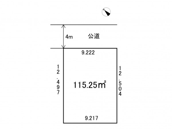 三郷市早稲田、土地の間取り画像です