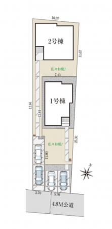 三郷市鷹野、新築一戸建ての画像です