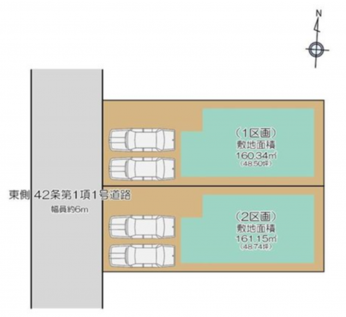 吉川市中央、新築一戸建ての画像です
