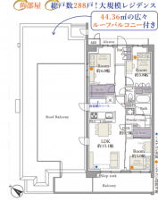 三郷市彦成、マンションの間取り画像です