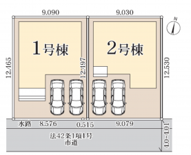 吉川市大字保、新築一戸建ての画像です