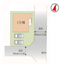 吉川市新栄、新築一戸建ての画像です