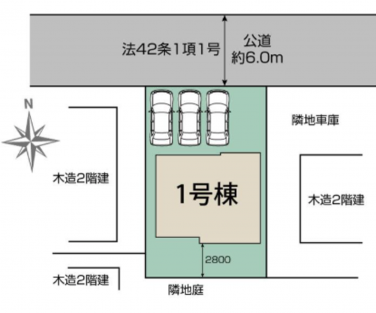 吉川市中曽根、新築一戸建ての画像です