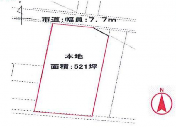 三郷市天神、土地の間取り画像です