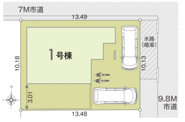 三郷市鷹野、新築一戸建ての画像です