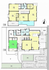 吉川市大字川野、中古一戸建ての間取り画像です