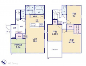三郷市高州、新築一戸建ての間取り画像です