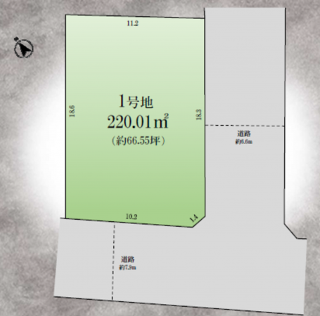 三郷市戸ケ崎、土地の間取り画像です