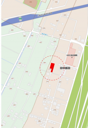 三郷市田中新田、土地の間取り画像です