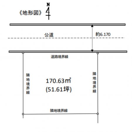 三郷市鷹野、土地の間取り画像です