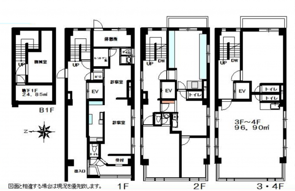 吉川市大字木売、収益物件/ビルの間取り画像です