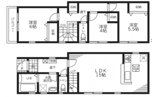 三郷市彦成、収益物件/その他の間取り画像です