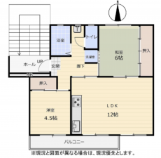 三郷市彦成、マンションの間取り画像です
