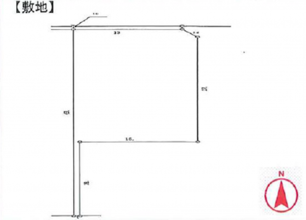 三郷市岩野木、土地の間取り画像です