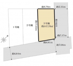 三郷市高州、土地の間取り画像です