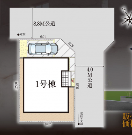 三郷市戸ケ崎、新築一戸建ての画像です