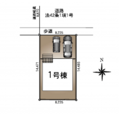 吉川市中曽根、新築一戸建ての画像です