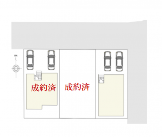 吉川市道庭、新築一戸建ての画像です