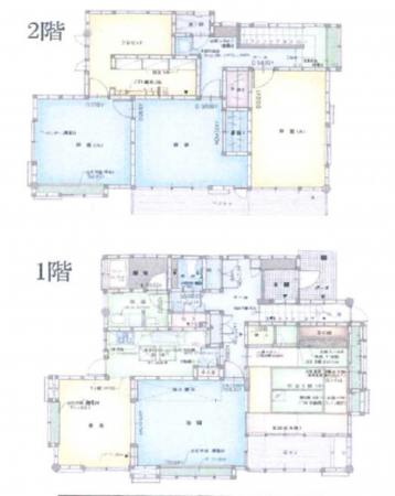 三郷市上彦名、中古一戸建ての間取り画像です