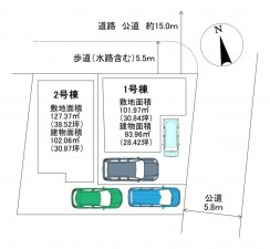 三郷市早稲田、新築一戸建ての画像です
