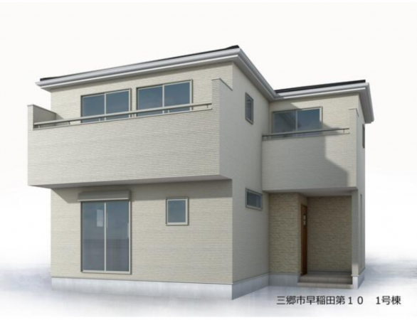 三郷市早稲田、新築一戸建ての画像です