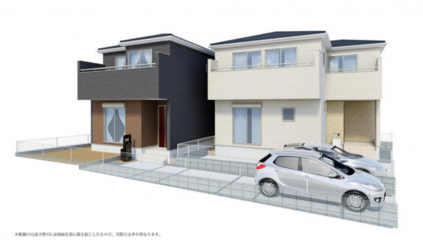 三郷市早稲田、新築一戸建ての画像です