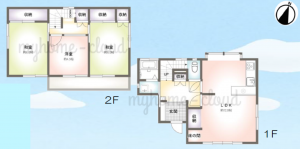 三郷市鷹野、中古一戸建ての間取り画像です