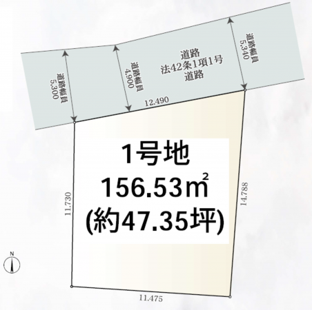三郷市谷口、土地の間取り画像です
