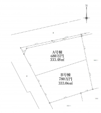 吉川市大字三輪野江、土地の間取り画像です
