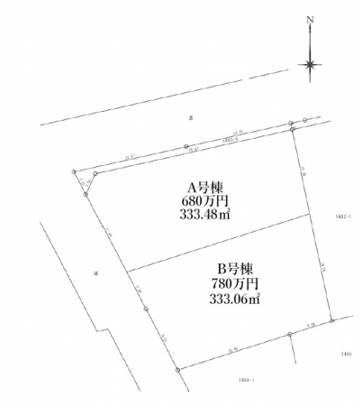 吉川市大字三輪野江、土地の間取り画像です