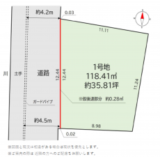 三郷市新和、土地の間取り画像です