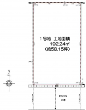 吉川市美南、土地の間取り画像です