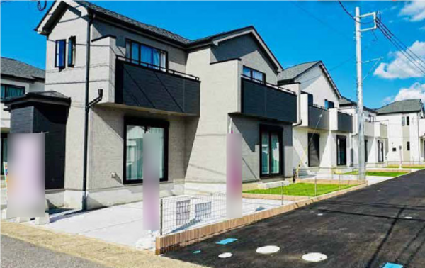 吉川市中曽根、新築一戸建ての外観画像です