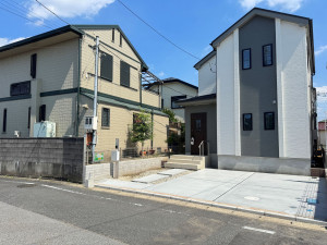 吉川市中曽根、新築一戸建ての外観画像です