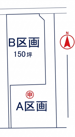 三郷市岩野木、土地の間取り画像です