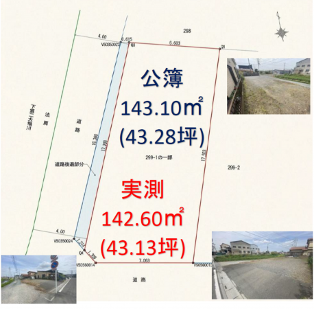 三郷市新和、土地の間取り画像です