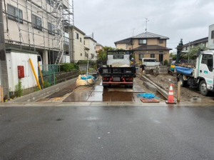 三郷市東町、新築一戸建ての外観画像です
